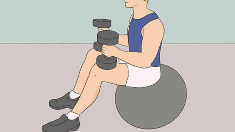 How to Do Balance Ball Dumbell Chest Press