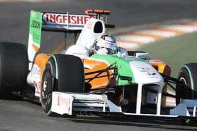 Force India rookie driver eighth in tests