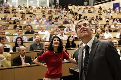 Physicists celebrate evidence of God particle