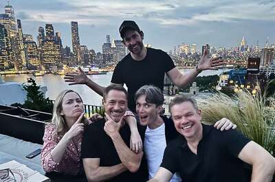 Robert Downey Jr's Photo With Oppenheimer Cast Hints At John Krasinski's Cameo