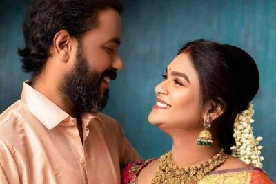 Actress Nakshatra Viswanathan's Adorable Baby Shower Pictures With Husband Vishwa Sam