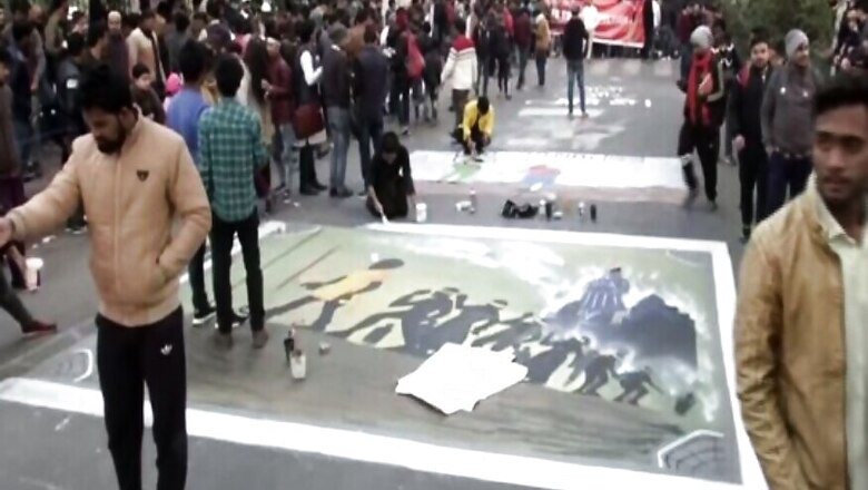 A 'Social' Protest: As Jamia Students Paint Road with Anti-CAA Graffiti, Some Sit Down to Teach Needy