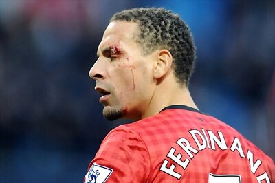 Ferdinand left bloodied by missile from crowd