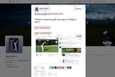 PGA TOUR to Live Stream Coverage on Twitter in 2017