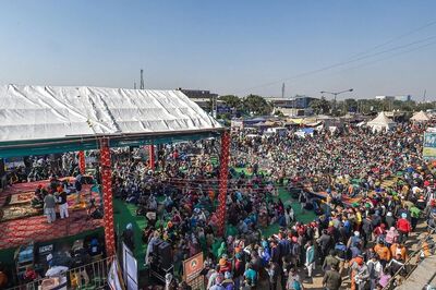 Farmers Burn Copies of Union Agriculture Minister's Letter