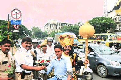 Lord 'Yamraj' on Bengaluru Roads to Spread Awareness About Traffic Rules, Road Safety