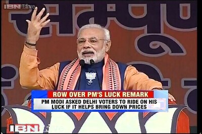 AAP slams Modi for his 'luck' remark, says he has demeaned the post of PM