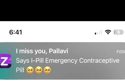 Bengaluru Woman Receives 'I Miss You, Says i-Pill' Notification from Zepto, Company Apologises After Backlash