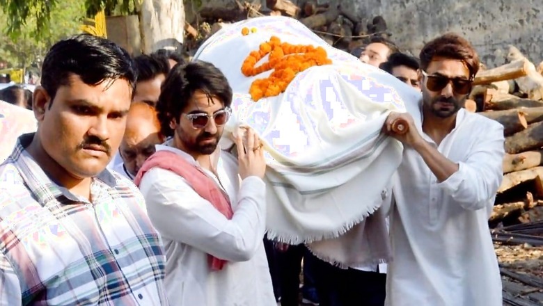 Ayushmann Khurrana, Aparshakti Bid Tearful Farewell To Father P Khurrana; Perform Last Rites
