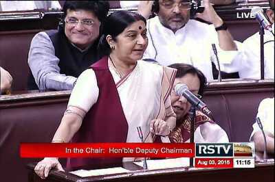 Congress raises objection, says Sushma's statement in Rajya Sabha without notice