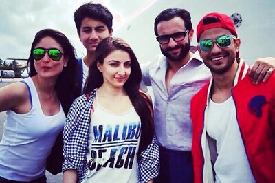 Snapshot: Saif Ali Khan holidaying in Maldives with Kareena Kapoor and son Ibrahim