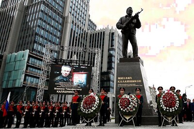 Russia Unveils Monument of AK-47 Rifle Designer Mikhail Kalashnikov