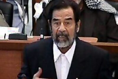 Saddam Hussein walks out of trial