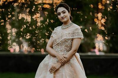 Vaishnavi Gowda Exudes Elegance In Pink Off-Shoulder Gown