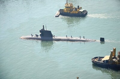 Indian Navy's Scorpene Submarine Undergoes First Sea Trial