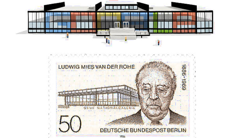 Ludwig Mies van der Rohe's 126th birthday doodle