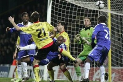 Anelka hat-trick sees Chelsea oust Watford
