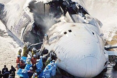 Freight plane crashlands in Tokyo, bursts into flames