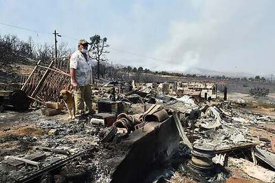 Desert Homes Threatened By Enormous California Wildfire