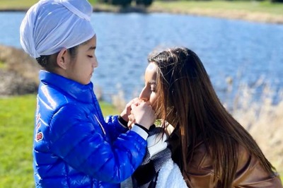 Shehnaaz Gill Kisses Her 'Honsla Rakh' Little Co-star in New Viral Photo; Fans Shower Love
