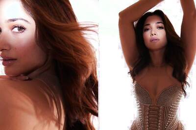 Sexy! Tamannaah Bhatia Raises Temperature In  Shimmery Outfit With A Plunging Neckline