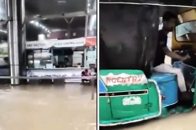 'Free Open Swimming Pool’: Man Shares Video Of Severe Waterlogging Outside Jaipur Airport