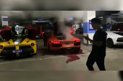Lamborghini Owner in China Blows Up His Supercar Trying to Cook Kebab Using Exhaust Flames