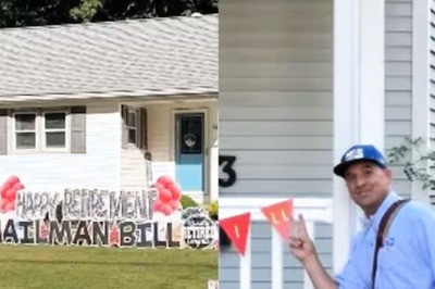 Watch: Locals Shower US Mailman With Gifts And Balloons On His Last Day At Work