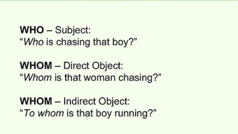 How to Use Who and Whom