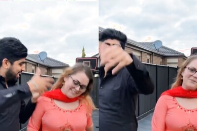 Australian Woman Dances to Haryanvi Music With Desi Husband in Viral Video