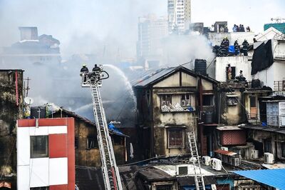 30 Hours On, Fire Fighting Still Underway at Mumbai Market