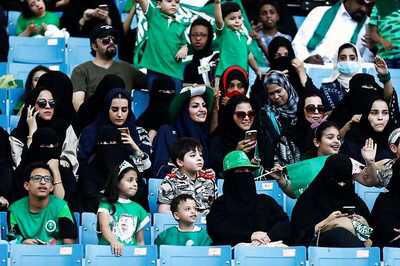 Saudi Women Attend Football Game for the First Time