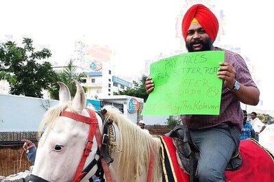 Hyderabad Geeks Show it Takes Ram Charan's Steeds to Reach Office