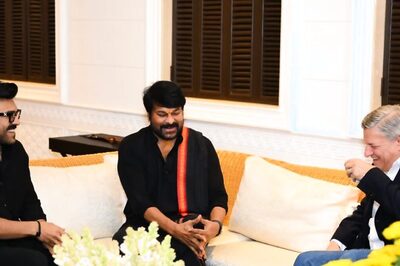 Ram Charan, Chiranjeevi Meet Netflix CEO Ted Sarandos in Hyderabad, Are They Working On A New Film?