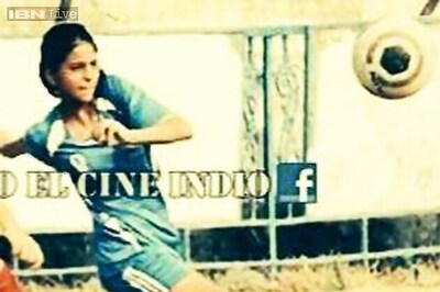 Snapshot: Shah Rukh Khan posts photo on Facebook of daughter Suhana playing football