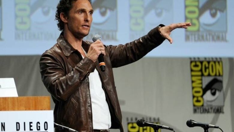 Matthew McConaughey makes a surprise visit to Comic-Con, reveals the first look of 'Interstellar'