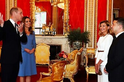 Prince William And Kate Welcome Ukraine President At Palace