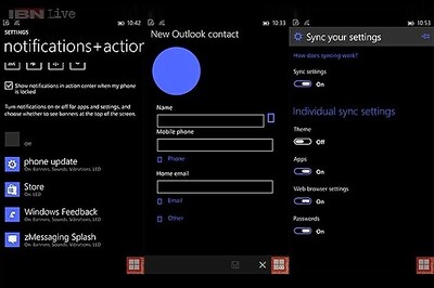 Screenshots showing LED notification feature in Microsoft's Windows 10 OS leaked online