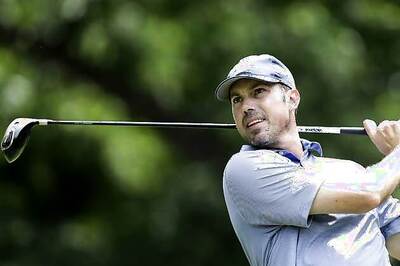 Woodland, Kuchar tied for lead at The Barclays