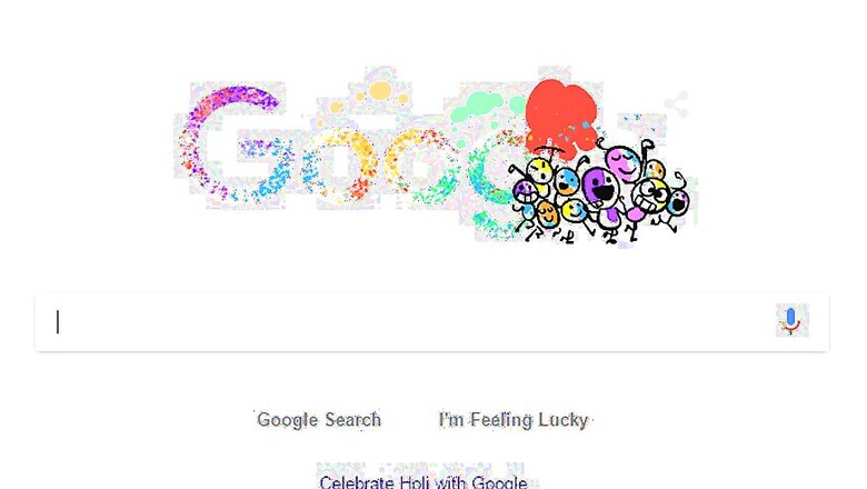 'Flash Mob' Colours Google's Holi Doodle