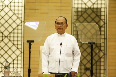 Myanmar's president Thein Sein pledges peaceful power shift