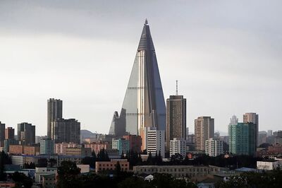 Under ICBM's Red Glare, North Korea Pretties up Its 'Pyramid'