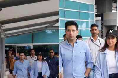 Parineeti Chopra And Raghav Chadha Twin In Blue As Duo Get Papped At Airport; Watch