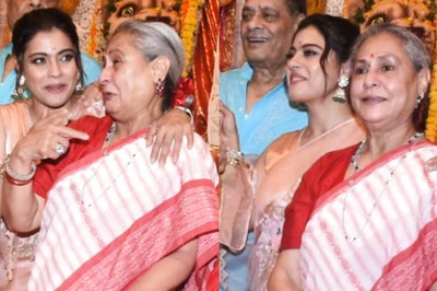 Kajol Teases Jaya Bachchan, Scolds Her For Not Removing Her Mask At Durga Puja Pandal; Watch