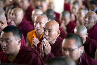 241 Stranded Buddhist Monks Flown Back to Mongolia From Goa