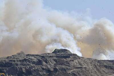 Firefighting Operations Going on at Ghazipur Landfill Site Even After 19 Hours; FIR registered