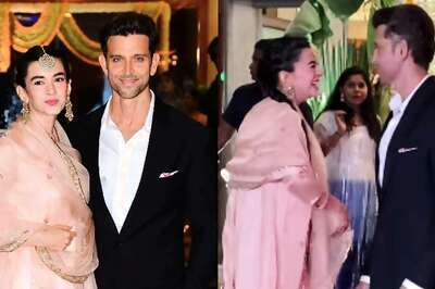 Hrithik Roshan-Saba Azad Can't Keep Eyes Off Each Other At Madhu Mantena-Ira Trivedi Wedding; Watch