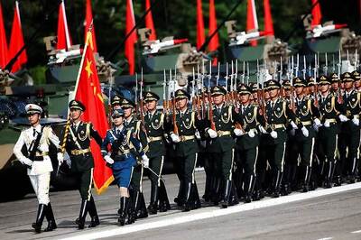 Chinese Military Conducts Dress Rehearsal for its Largest Parade on Oct 1 to Celebrate 70th National Day