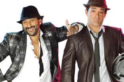 Pics: Akshay-Arshad take Shortkut to tinseltown