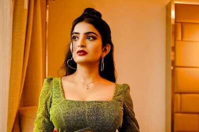 Ananya Nagalla Looks Glamorous In Olive Green Cutout Jumpsuit, See Pics
